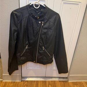 New Look Faux Leather Moto Jacket - Style Graphic